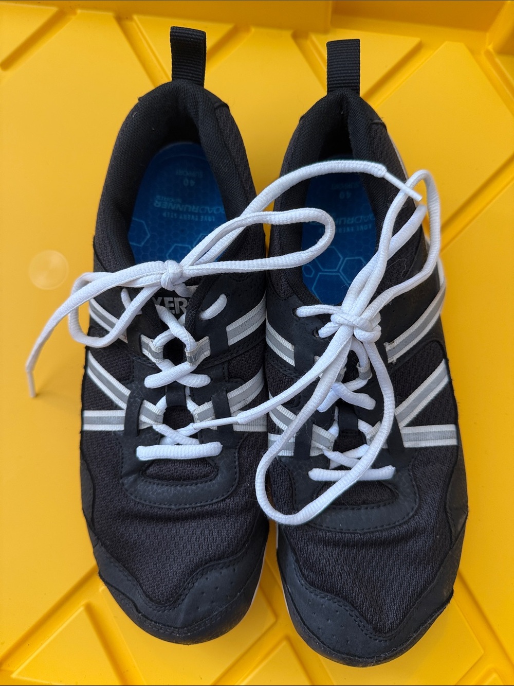 Black Xero Shoes Prio Women's Athletic Sneakers with White Accents